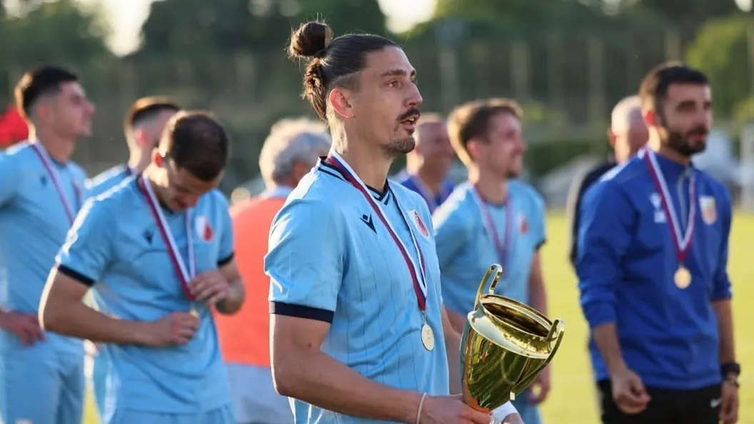 Slobodan Lučić nakon osvajanja Kupa Beograda (2024/25)